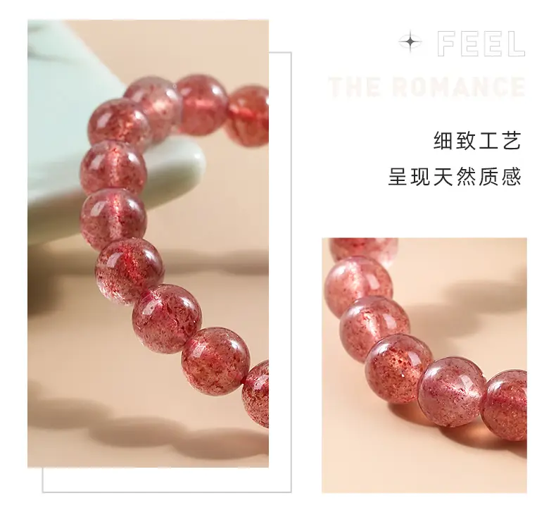 Red Strawberry Crystal Bracelet for Girls — feature 6