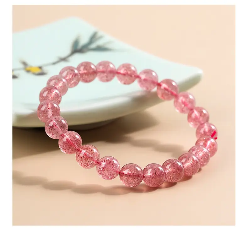 Red Strawberry Crystal Bracelet for Girls — feature 7