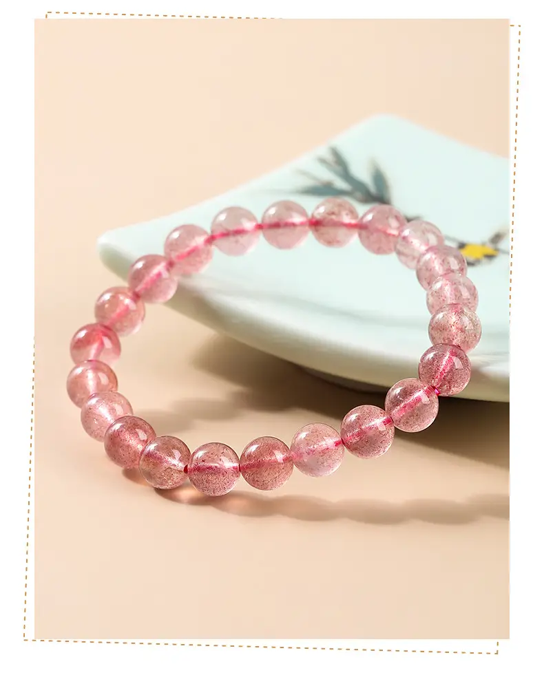 Red Strawberry Crystal Bracelet for Girls — feature 8