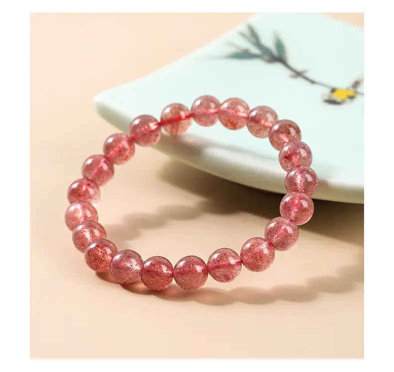 Red Strawberry Crystal Bracelet for Girls — feature 9