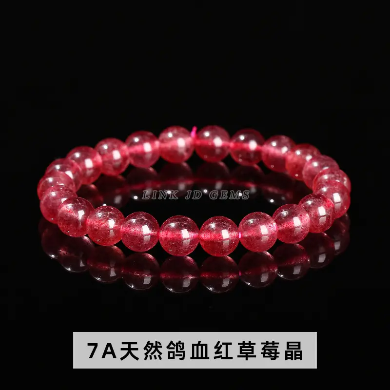 Red Strawberry Crystal Bracelet for Girls - Image 2