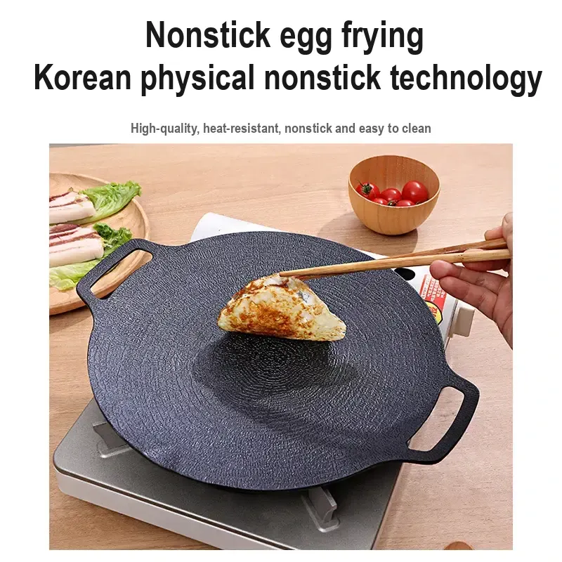 Round Aluminum Grill Pan, 33 cm, Nonstick Coating - Image 18