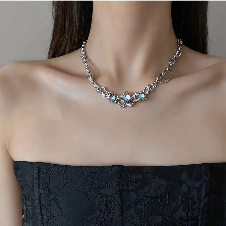 Silver Moonstone Spice Necklace for Women - Image 4