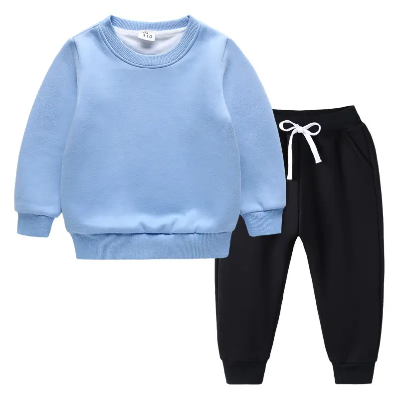 Red Fleece Lined Long Sleeve Sweatshirt Set for Kids Medium Large - Image 12