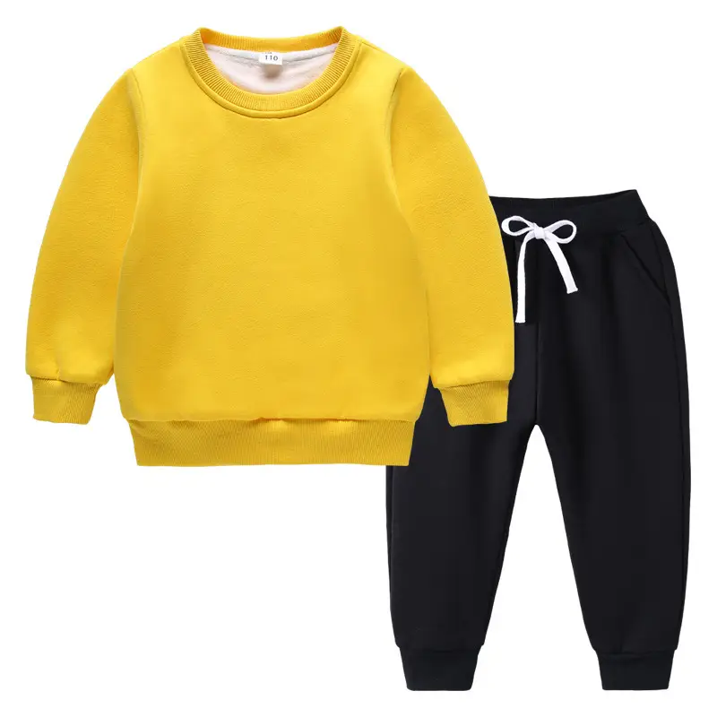 Red Fleece Lined Long Sleeve Sweatshirt Set for Kids Medium Large - Image 14