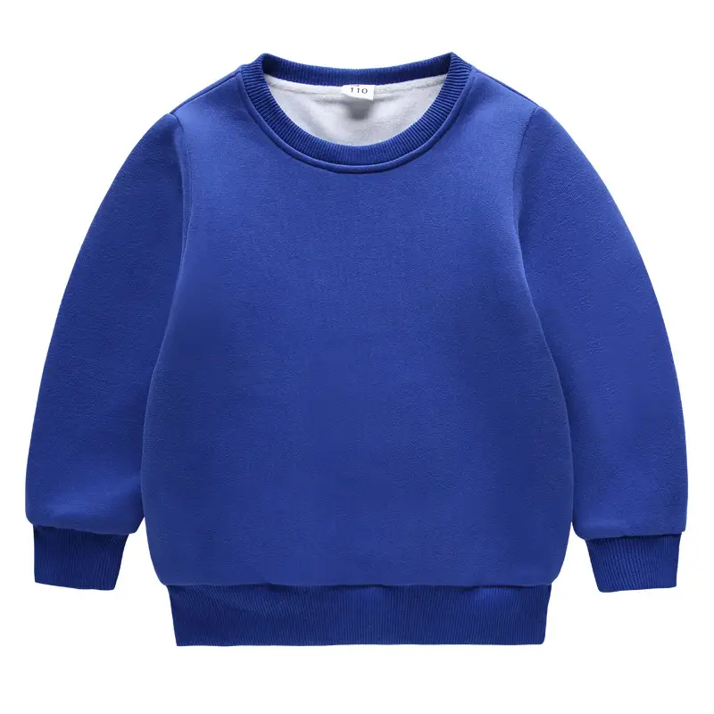 Red Fleece Lined Long Sleeve Sweatshirt Set for Kids Medium Large - Image 2