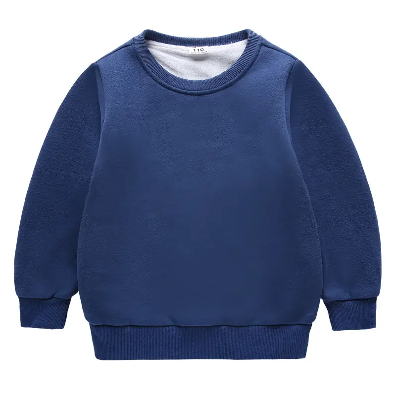 Red Fleece Lined Long Sleeve Sweatshirt Set for Kids Medium Large - Image 8