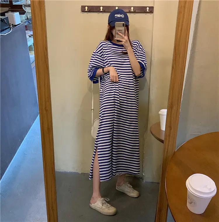 Women Striped Plus Size Summer 2026 Dress — feature 12