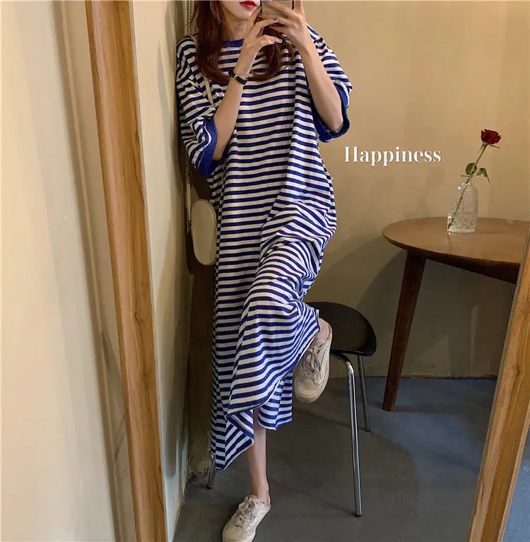 Women Striped Plus Size Summer 2026 Dress — feature 13