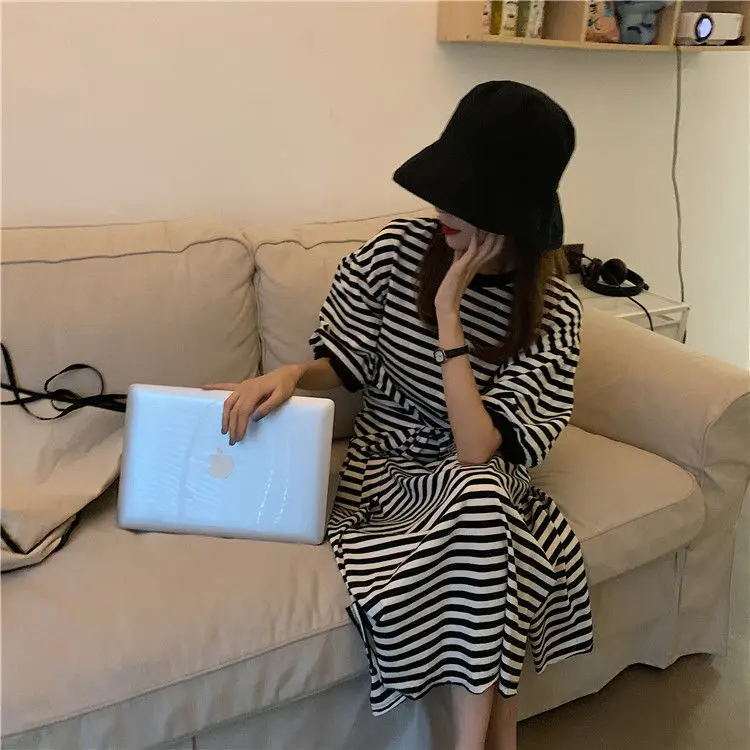 Women Striped Plus Size Summer 2026 Dress — feature 17