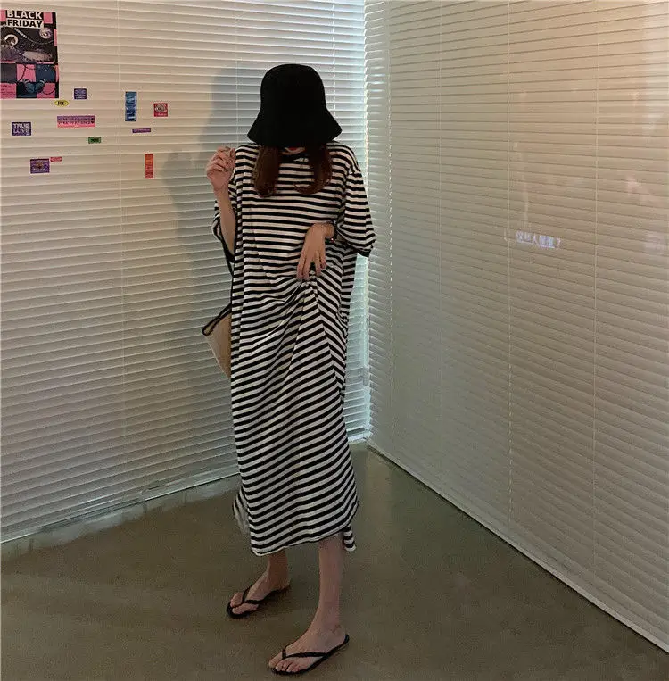 Women Striped Plus Size Summer 2026 Dress — feature 26