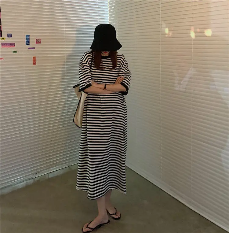 Women Striped Plus Size Summer 2026 Dress — feature 28