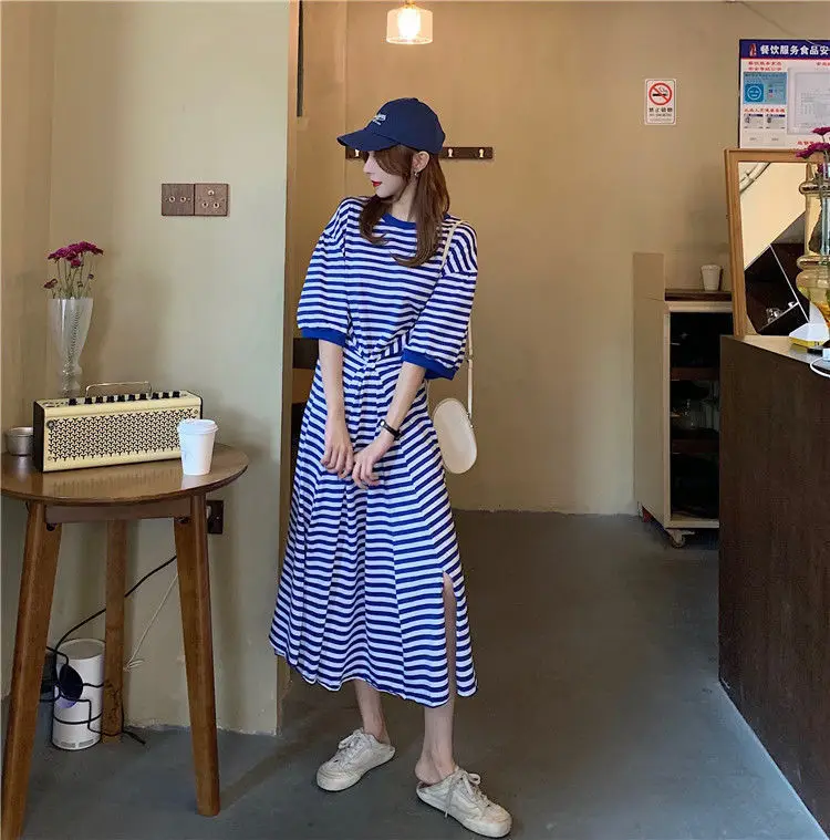Women Striped Plus Size Summer 2026 Dress — feature 3