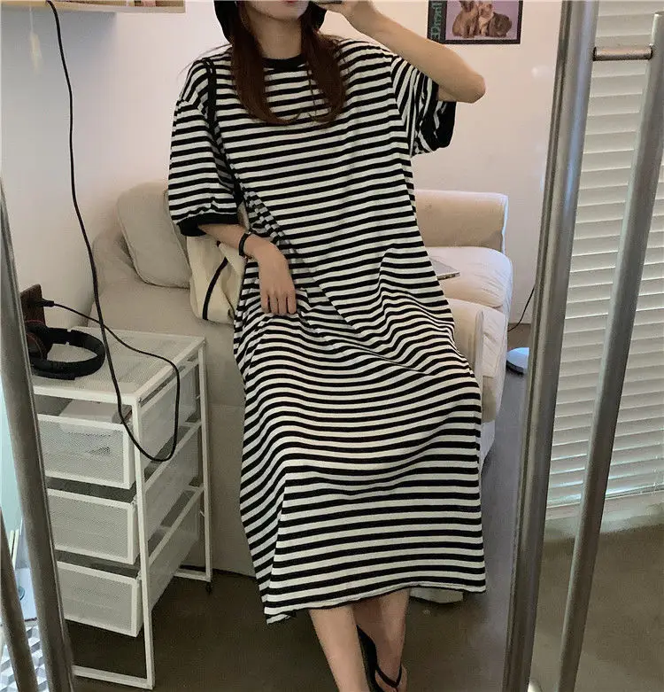 Women Striped Plus Size Summer 2026 Dress — feature 33