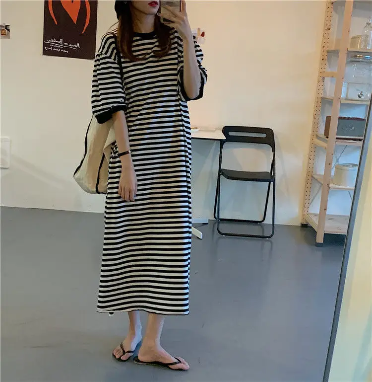 Women Striped Plus Size Summer 2026 Dress — feature 34