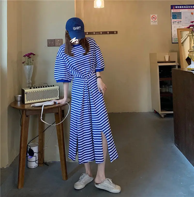 Women Striped Plus Size Summer 2026 Dress — feature 4