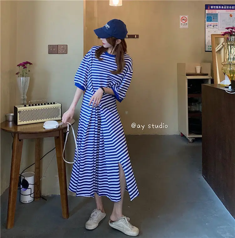 Women Striped Plus Size Summer 2026 Dress — feature 5