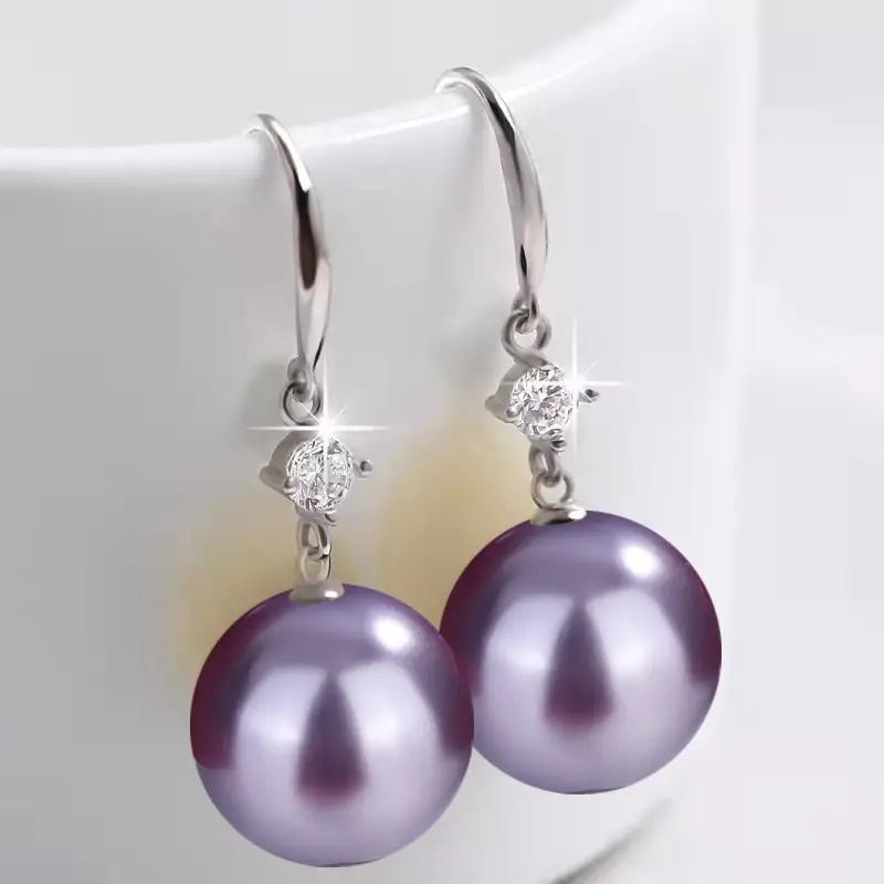 Dark Purple Pearl Earrings for Women — feature 15
