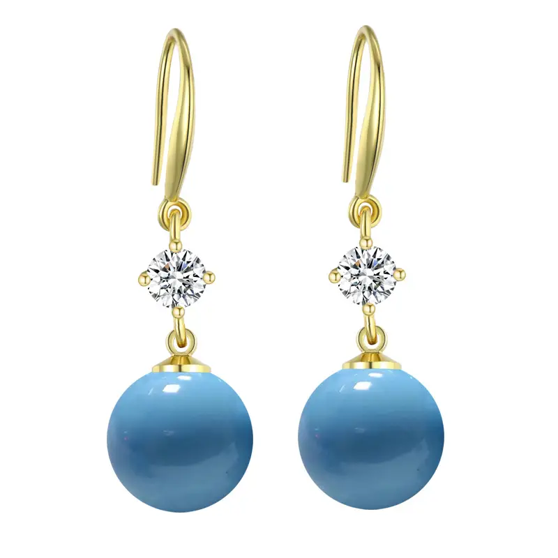 Dark Purple Pearl Earrings for Women - Image 89