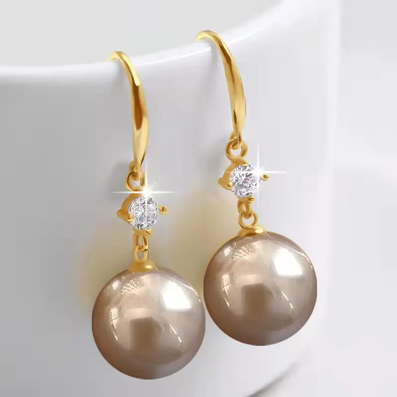 Dark Purple Pearl Earrings for Women — feature 12