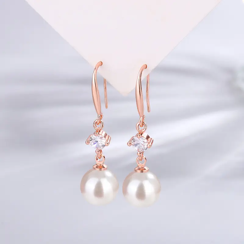 Dark Purple Pearl Earrings for Women - Image 18