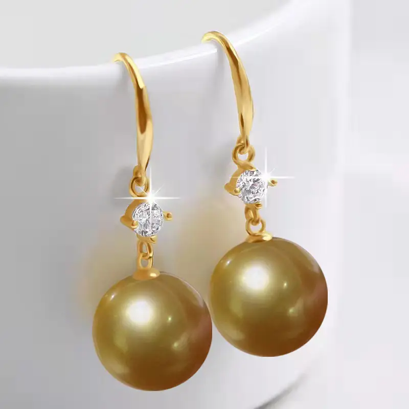 Dark Purple Pearl Earrings for Women - Image 37