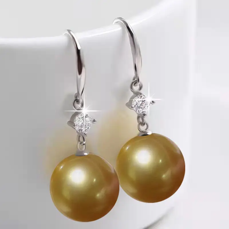 Dark Purple Pearl Earrings for Women - Image 38