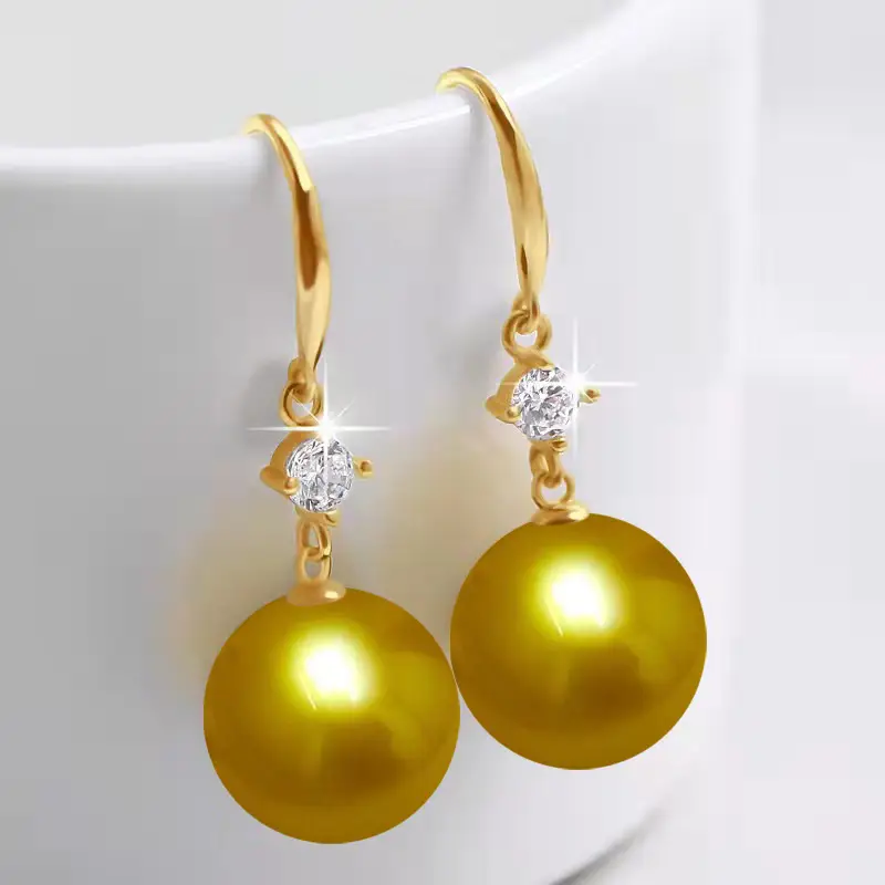 Dark Purple Pearl Earrings for Women - Image 43