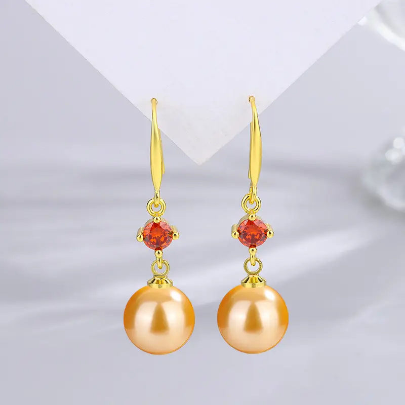 Dark Purple Pearl Earrings for Women - Image 45