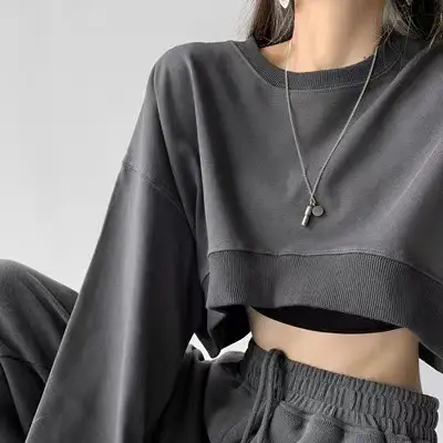 Women 2025 Long Sleeve White Crop Top with Snake Print Strap - Image 4