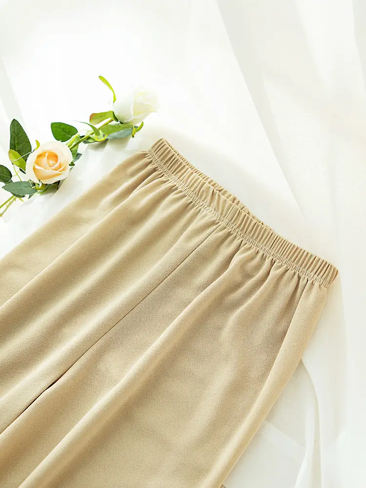 Women's High-Waisted Loose Slimming Pants Black
