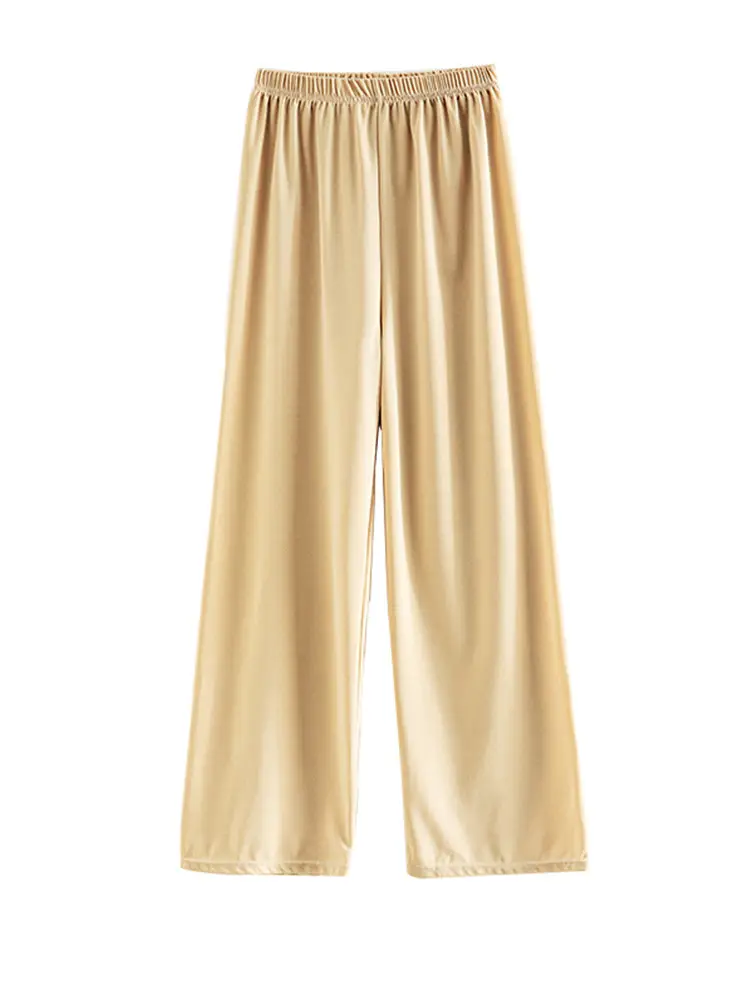 Women's High-Waisted Loose Slimming Pants Black