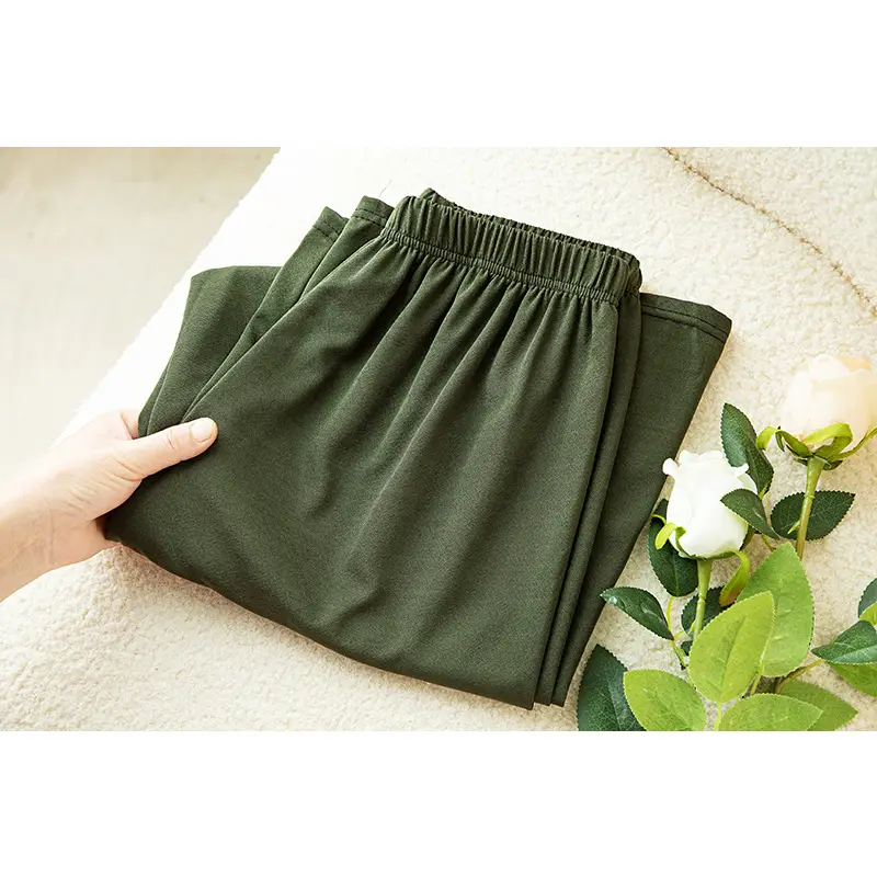 Women's High-Waisted Loose Slimming Pants Black