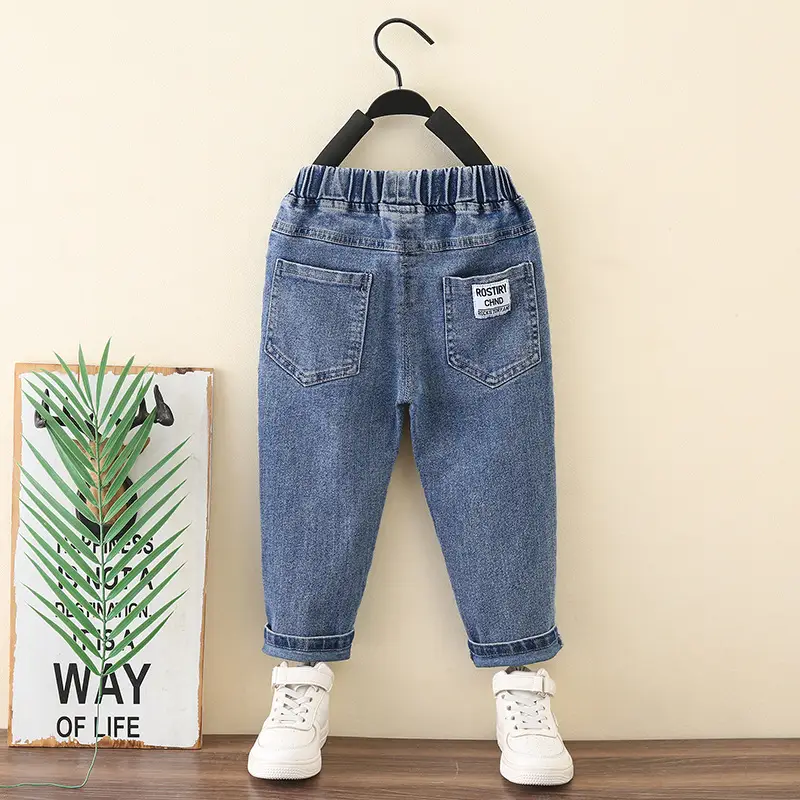 Korean Style Boys Jeans Spring Autumn Long Pants