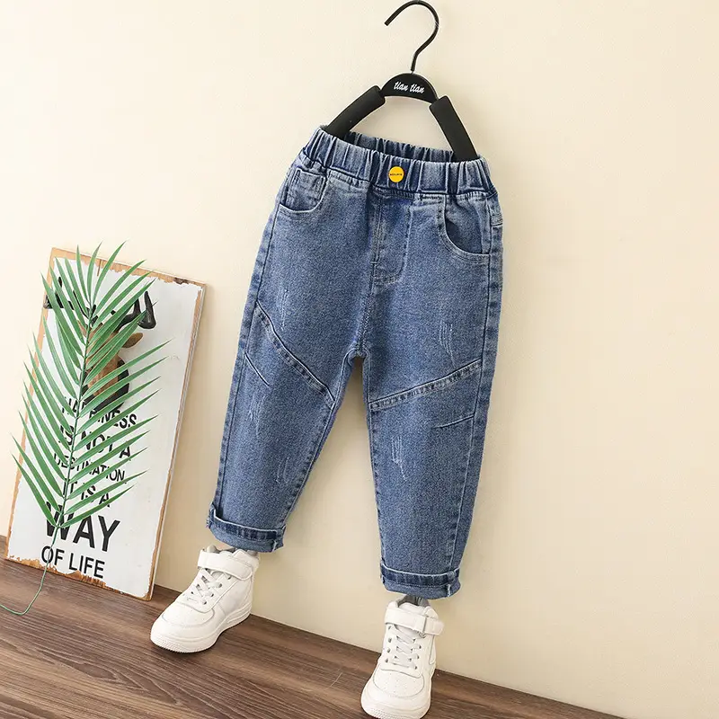 Korean Style Boys Jeans Spring Autumn Long Pants