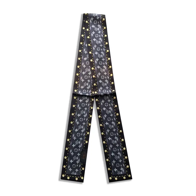 Long Silk Scarf with Floral Pattern for Women - Image 11