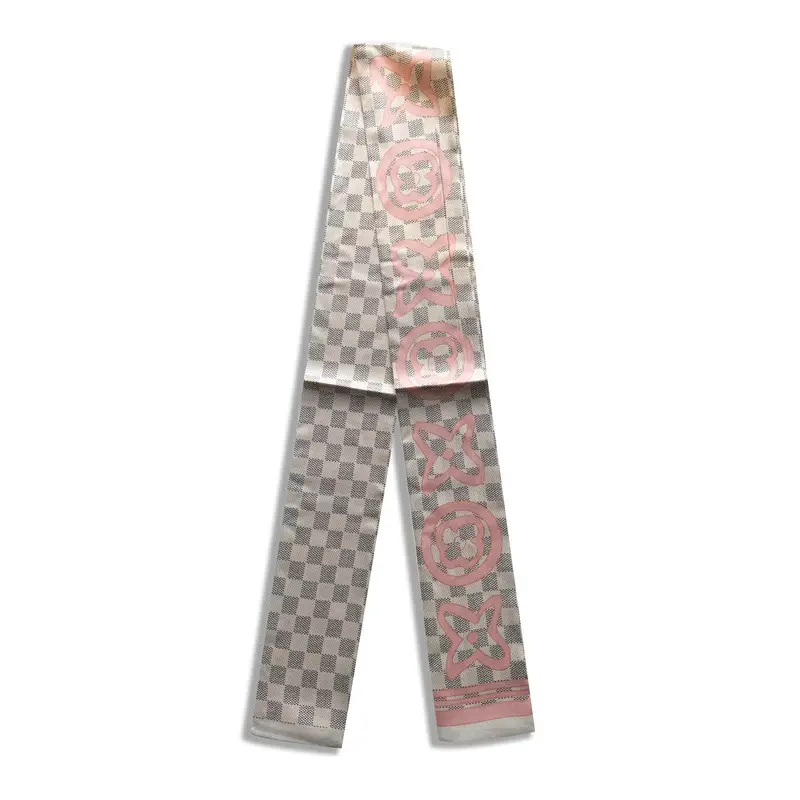 Long Silk Scarf with Floral Pattern for Women - Image 20