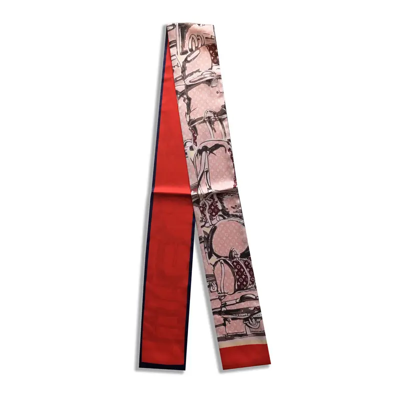 Long Silk Scarf with Floral Pattern for Women - Image 24
