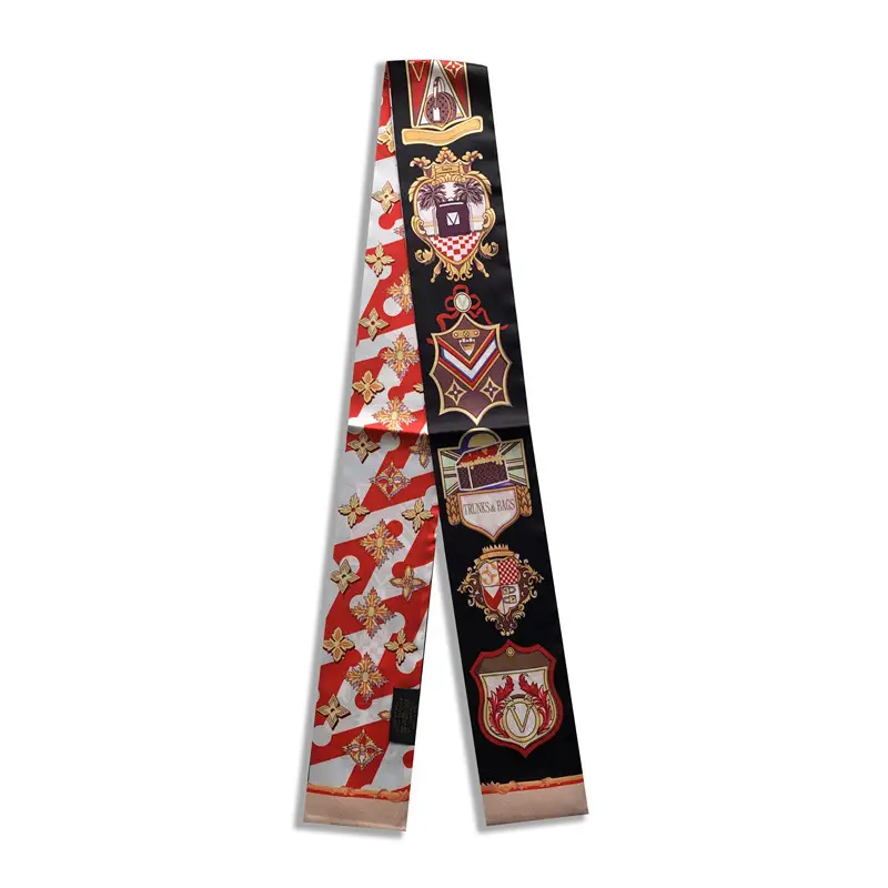 Long Silk Scarf with Floral Pattern for Women - Image 41