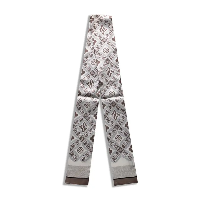 Long Silk Scarf with Floral Pattern for Women - Image 50