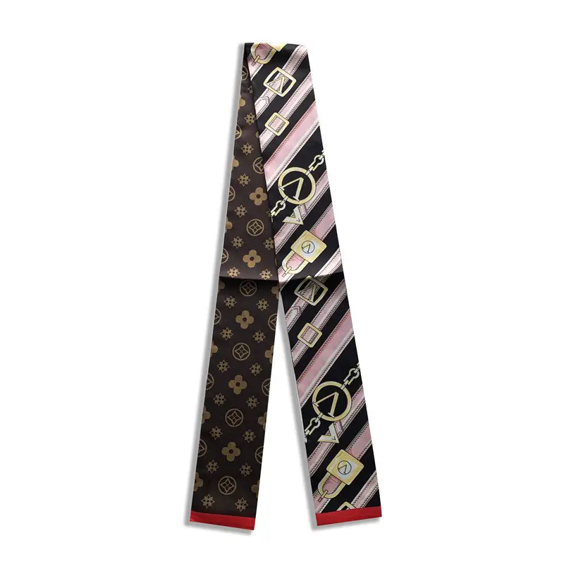 Long Silk Scarf with Floral Pattern for Women - Image 54