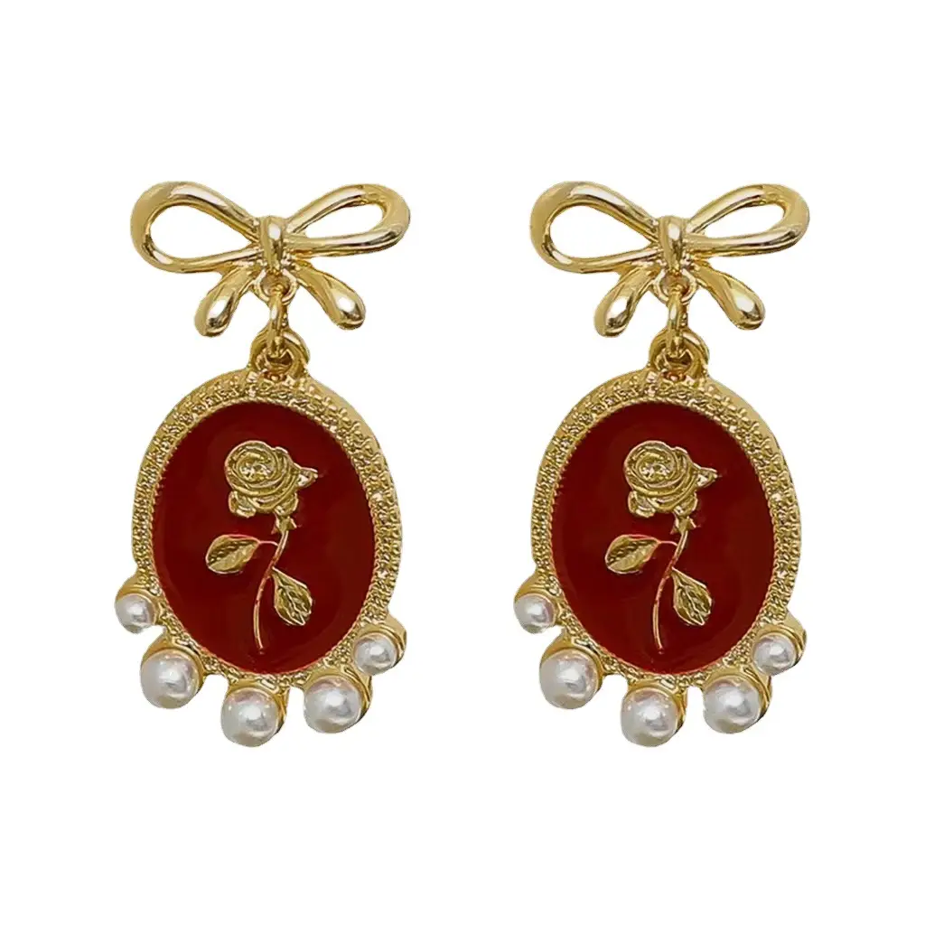 S925 Silver Pearl Bow Earrings for Women - Image 8