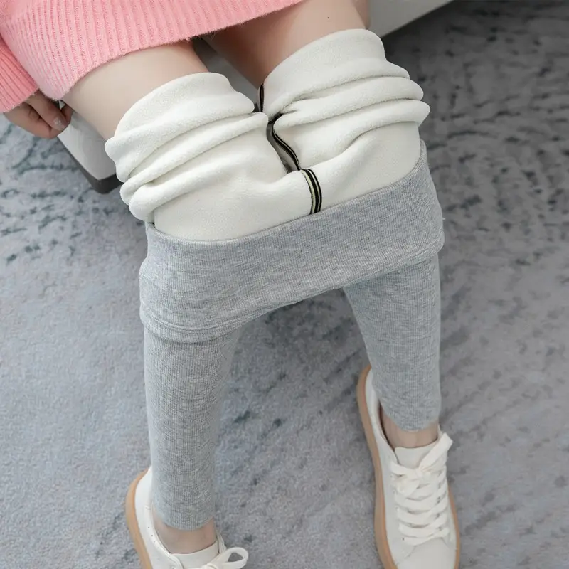Winter Fleece Lined Warm Leggings for Women Plus Size - Image 2
