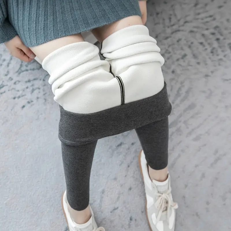Winter Fleece Lined Warm Leggings for Women Plus Size - Image 3