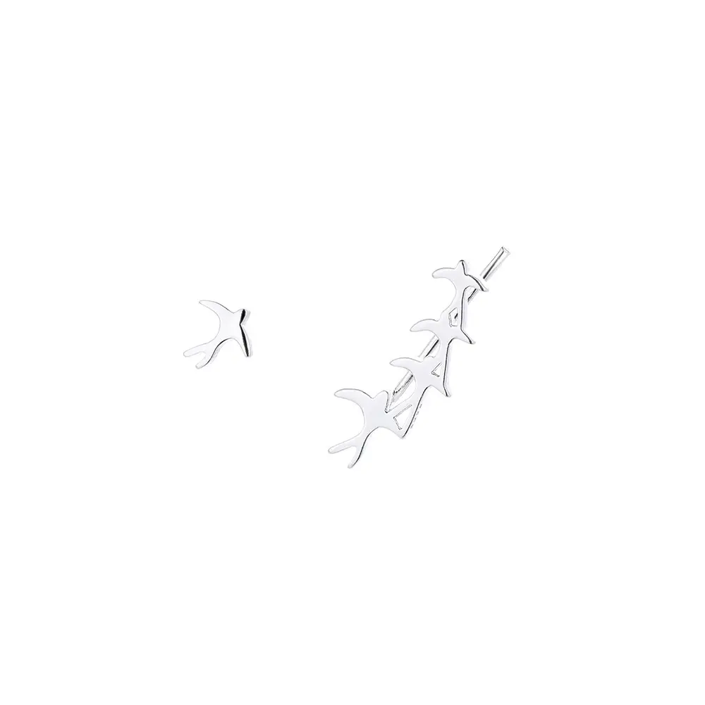 Ancient Cat Ning Korean Bird Swallow Earrings Cold Style - Image 6