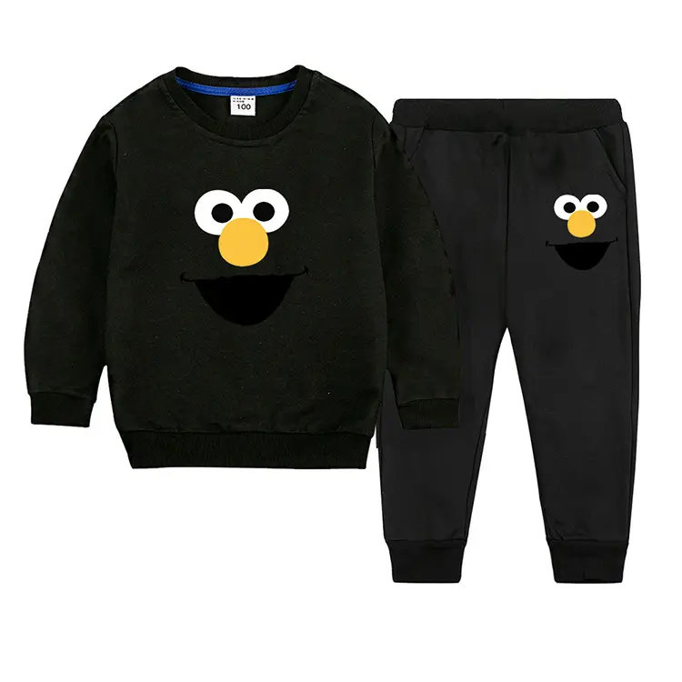 Kids Green Smiley Sweatpants Set for Boys Girls — feature 11