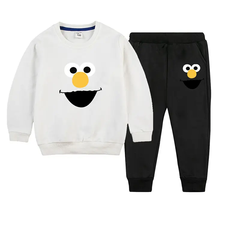 Kids Green Smiley Sweatpants Set for Boys Girls — feature 13