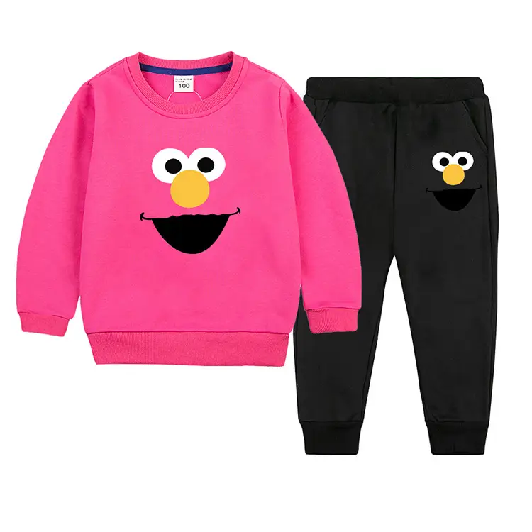Kids Green Smiley Sweatpants Set for Boys Girls — feature 20