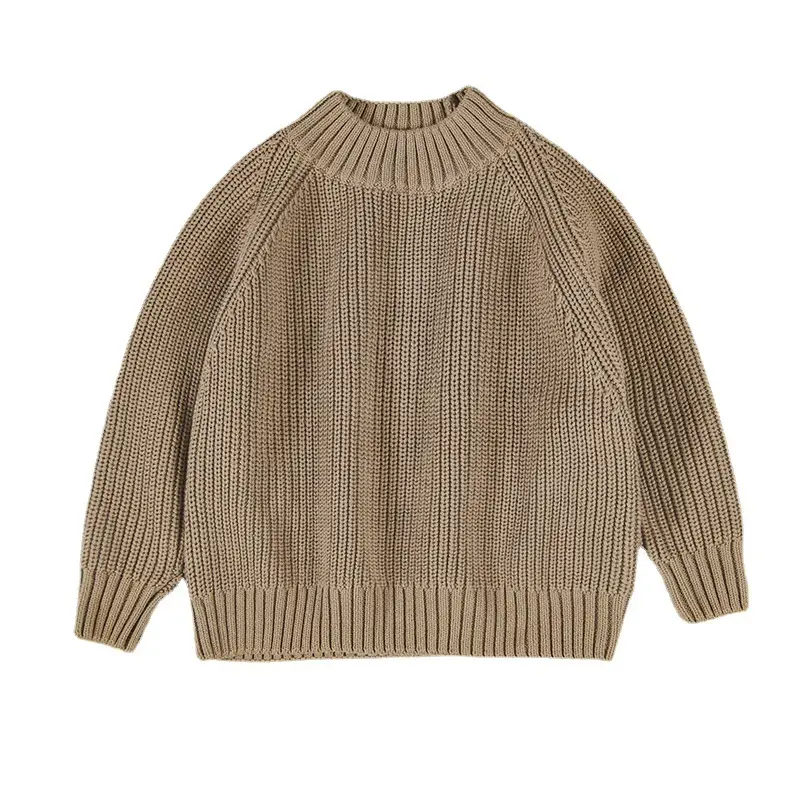 Mori Women's Turtleneck Sweater Brown Ribbed 2022