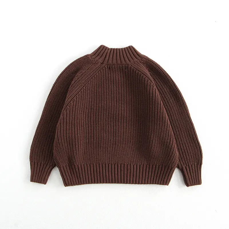 Mori Women's Turtleneck Sweater Brown Ribbed 2022 — feature 12